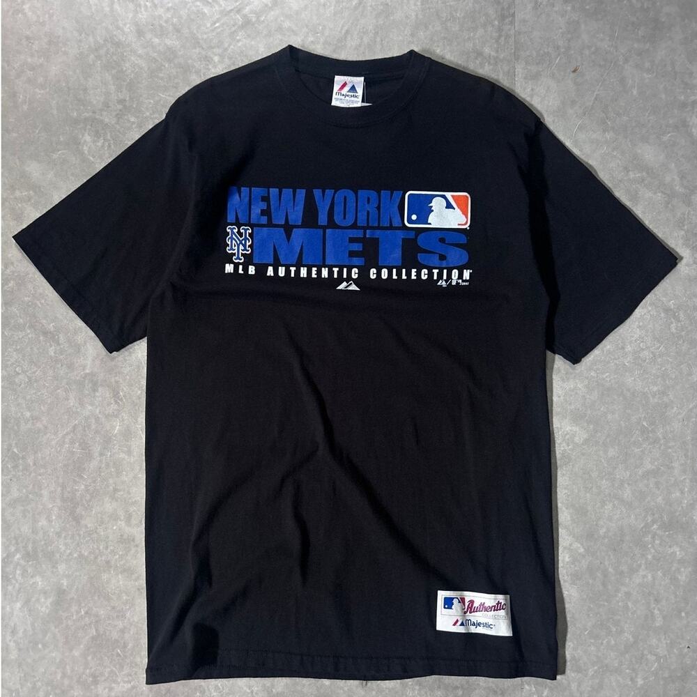 90's Vintage New York Mets Black T-Shirt -S